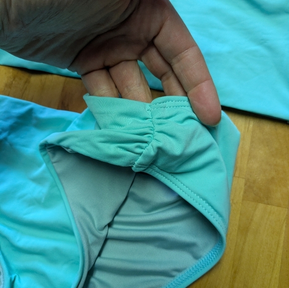 Seafoam Bikini Set NWOT Crossback Cami Top & Low Rise Cheeky Bottoms - Picture 7 of 10